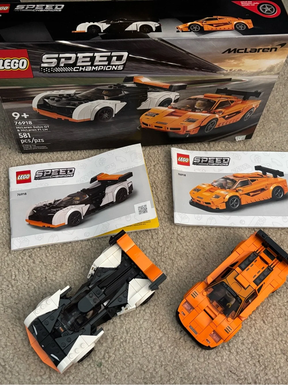 Lego Speed Champions collection of 6 cars - original boxes and instructions